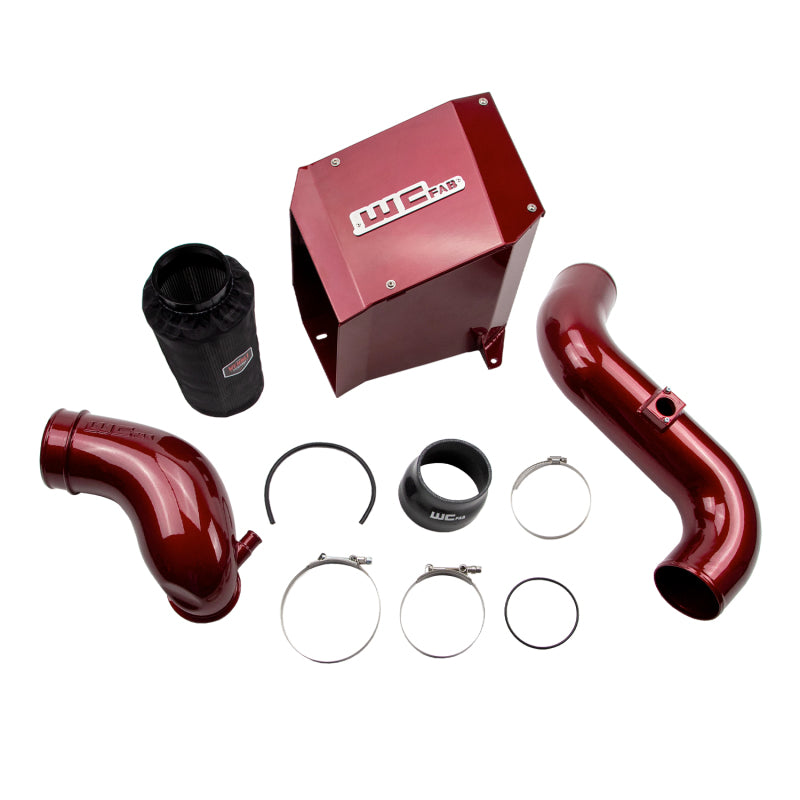 Wehrli 07.5-10 Chevrolet Duramax LMM 4in Intake Kit Stage 2 - WCFab Red WCF100303-RED