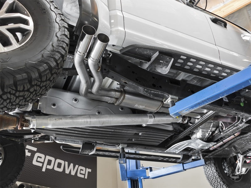 aFe  POWER 49-43091-P Rebel Series 3"409 SS  Cat-Back Exhaust System 49-43091-P Photo - Mounted