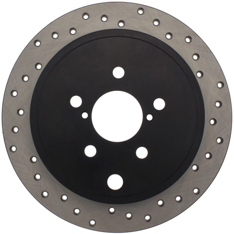 StopTech Sport Cross Drilled Brake Rotor; Rear Right 128.47029R Photo - Unmounted