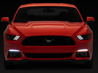 Raxiom 15-17 Ford Mustang GT EcoBoost Axial Series LED Parking / Turn Signal Lamps- Clear 431425