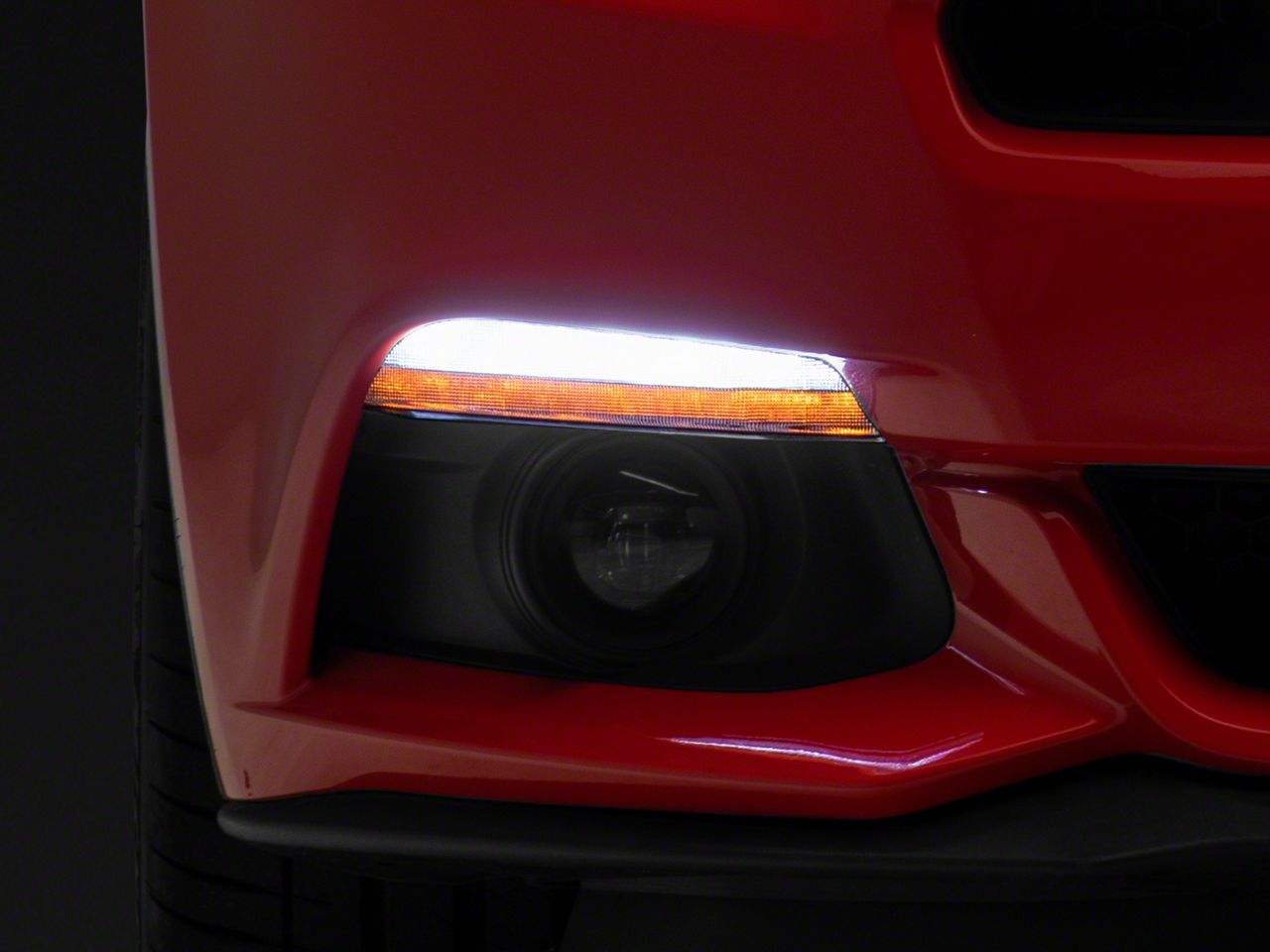 Raxiom 15-17 Ford Mustang GT EcoBoost Axial Series LED Parking / Turn Signal Lamps- Clear 431425