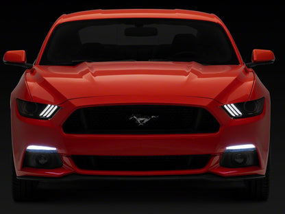 Raxiom 15-17 Ford Mustang GT EcoBoost Axial Series LED Parking / Turn Signal Lamps- Clear 431425