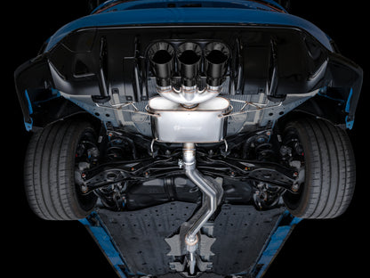 AWE Tuning 2023 Honda Civic Type R FL5 Touring Edition Exhaust w/ Triple Diamond Black Tips 3015-53287 3015-53287 Photo - Mounted
