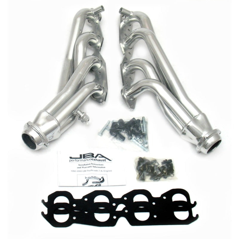 JBA 96-00 GM Truck 7.4L Voretc w/EGR & A.I.R. 1-3/4in Primary Silver Ctd Cat4Ward Header 1823SJS 1823SJS Photo - Primary