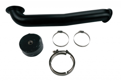 Wehrli GMC/Chevrolet LLY/LBZ/LMM Duramax 6.6L w S400 Single Turbo 3in Down Pipe - Black WCF100811 WCF100811 Photo - Primary