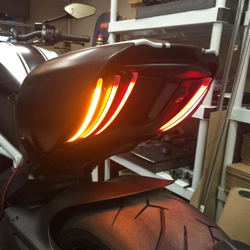 New Rage Cycles 10-19 Ducati Diavel Rear Turn Signals DVL-RTB-EU DVL-RTB-EU Photo - Primary