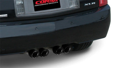Corsa 04-08 Cadillac XLR 4.6L 25in Cat-Back Dual Rear w Twin 35in Black Pro-Series Tips 14156BLK 14156BLK Photo - Mounted