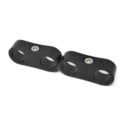 Russell Hose Separator For -10 Braided Hose - Black Anodize (2 Pack) 654323 654323 Photo - out of package