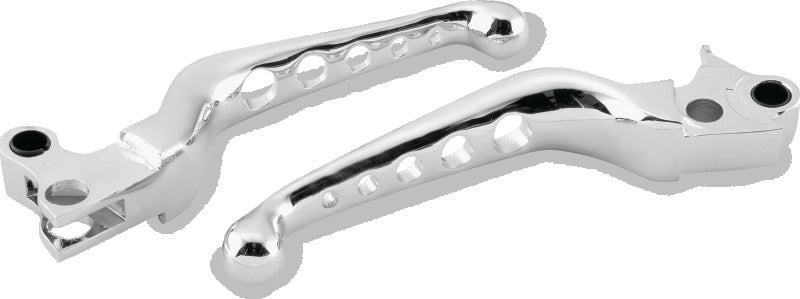 Bikers Choice 96-16 BigTwin 96-03 XL Chrome O Series Holed Lever Set Cable Clutch Only 482714 482714 Photo - Primary