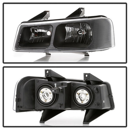 SPYDER xTune 03-17 Chevrolet Express 1500 OEM Style Headlights - Black (HD-JH-CEX03-OE-BK) 9042485 9042485 Photo - Unmounted
