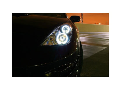 Spyder Toyota Celica 00-05 Projector Headlights LED Halo DRL Blk High H1 Low H1 PRO-YD-TCEL00-LED-BK 5011848 5011848 Photo - Mounted