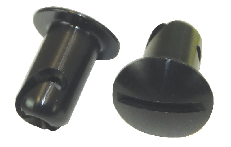 Moroso Quick Fastener, Oval, 7/16"X.550, Aluminum, Black 71364 Photo - Primary