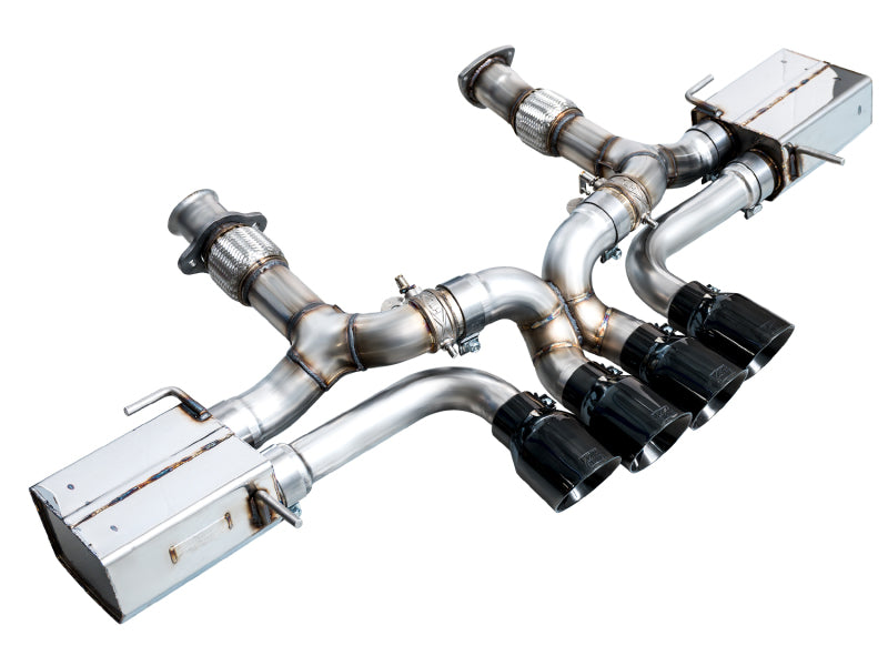 AWE Tuning AWE 2023 C8 Corvette Z06 SwitchPath Cat-Back Exhaust - Diamond Black Tips 3025-43906 3025-43906 Photo - out of package