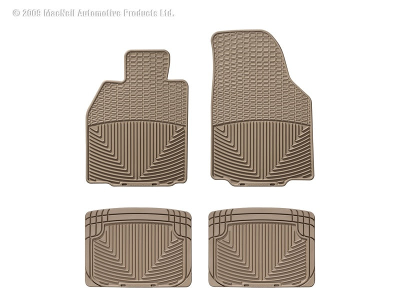 WeatherTech WT Rubber Mats - Rear - Tan Floor Mats Floor Mats - Rubber main image