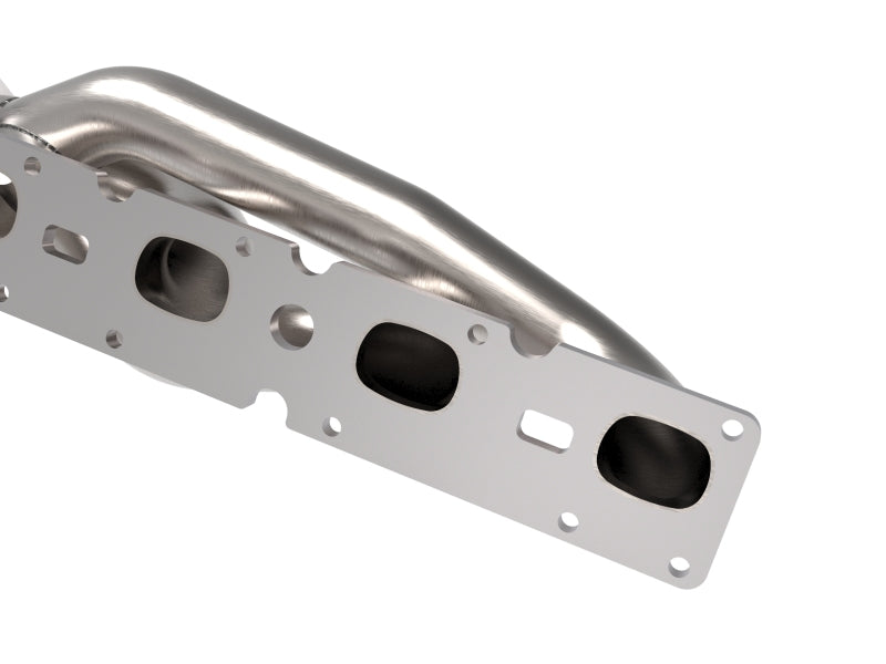 aFe Power Twisted Steel 304SS Shorty Header 19-21 Ram 2500/3500 V8-6.4L 48-32029 48-32029 Photo - Close Up