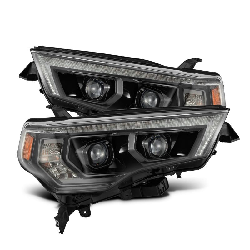 AlphaRex 14-20 Toyota 4Runner PRO-Series LED Proj Headlights Alpha-Black w/Sequential Signal/DRL 880850 880850 Photo - Primary
