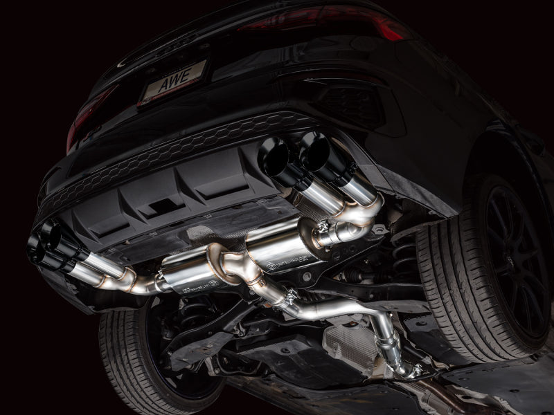 AWE Tuning AWE 22-24 Audi 8Y S3 Touring Edition Exhaust - Diamond Black Tips 3015-43897 3015-43897 Photo - Mounted
