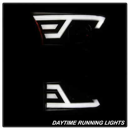 SPYDER xTune 15-17 Ford F-150 DRL LED Light Bar Projector Headlights - Black Smoke (PRO-JH-FF15015-LB-BSM) 9042942 9042942 Photo - Unmounted