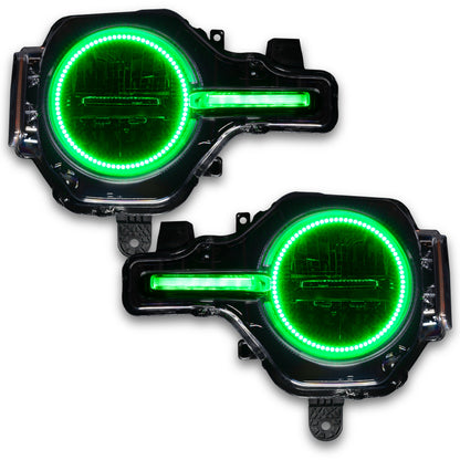 ORACLE Lighting Oracle 21-22 Ford Bronco Headlight Halo Kit w/DRL Bar - Base Headlights ColorSHIFT -w/2.0 Controller 1471-333 1471-333 User 1
