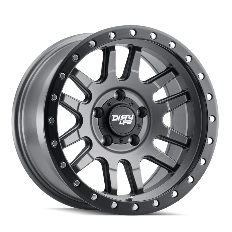 Dirty Life 9309 Canyon Pro 17x9/5x127 BP/-12mm Offset/71.5mm Hub Satin Graphite Wheel - Beadlock 9309-7973MGT12 9309-7973MGT12 Photo - Primary