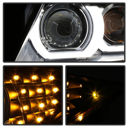 Spyder 09-12 BMW E90 3-Series 4DR HID w/ AFS Only - LED Turn - Black - PRO-YD-BMWE9009-AFSHID-BK 5086495 5086495 Photo - Unmounted