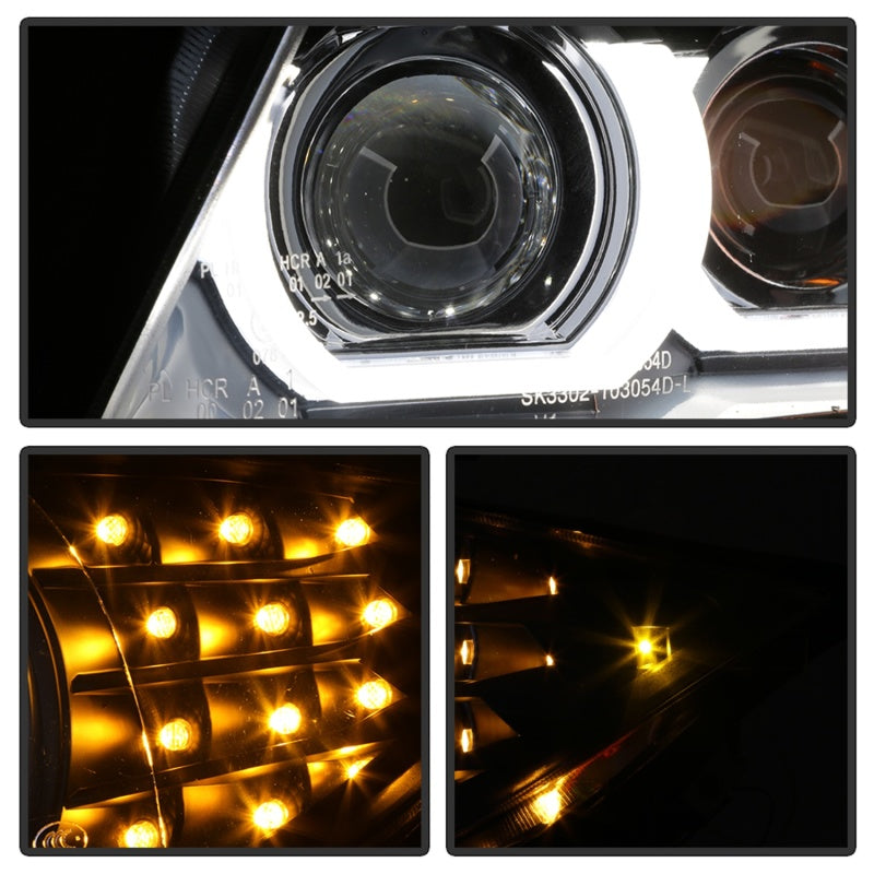 Spyder 09-12 BMW E90 3-Series 4DR HID w/ AFS Only - LED Turn - Black - PRO-YD-BMWE9009-AFSHID-BK 5086495 5086495 Photo - Unmounted
