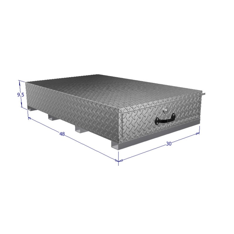 Westin/Brute 48in D x 30in W x 9.5in H Single Drawer - Aluminum 80-HBS307 80-HBS307 Photo - Unmounted