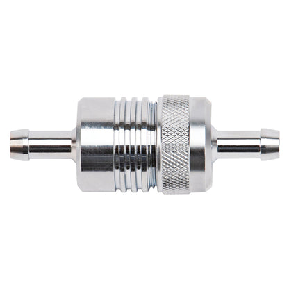Russell 5/16 Inch Aluminum Street Fuel Filter (Chrome Finish) 645060 Photo - Primary