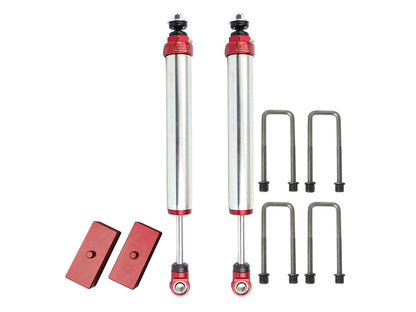 aFe POWER 102-0052-02 Sway-A-Way 2.0" Rear Shock Kit w/ 1" Lift Blocks 102-0052-02 Photo - Unmounted