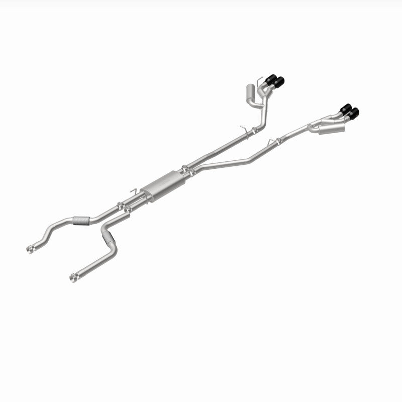 MagnaFlow 20-21 Ford Explorer 3.0L V6 Dual Exit Quad Black Chrome Tip Street Series Cat-Back Exhaust 19515 19515 360 Degree Image Set