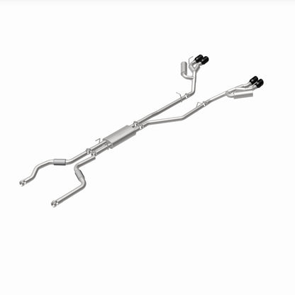 MagnaFlow 20-21 Ford Explorer 3.0L V6 Dual Exit Quad Black Chrome Tip Street Series Cat-Back Exhaust 19515 19515 360 Degree Image Set