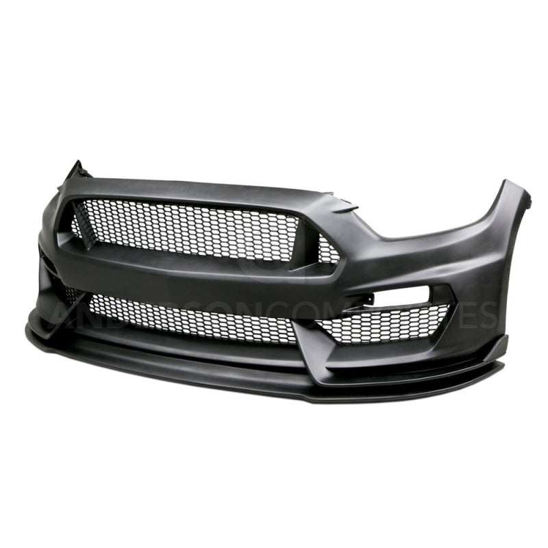 Anderson Composites 15-16 Ford Mustang GT350 Style Fiberglass Front Bumper w/ Front Lip AC-FB15FDMU-GR-GF AC-FB15FDMU-GR-GF Photo - Primary