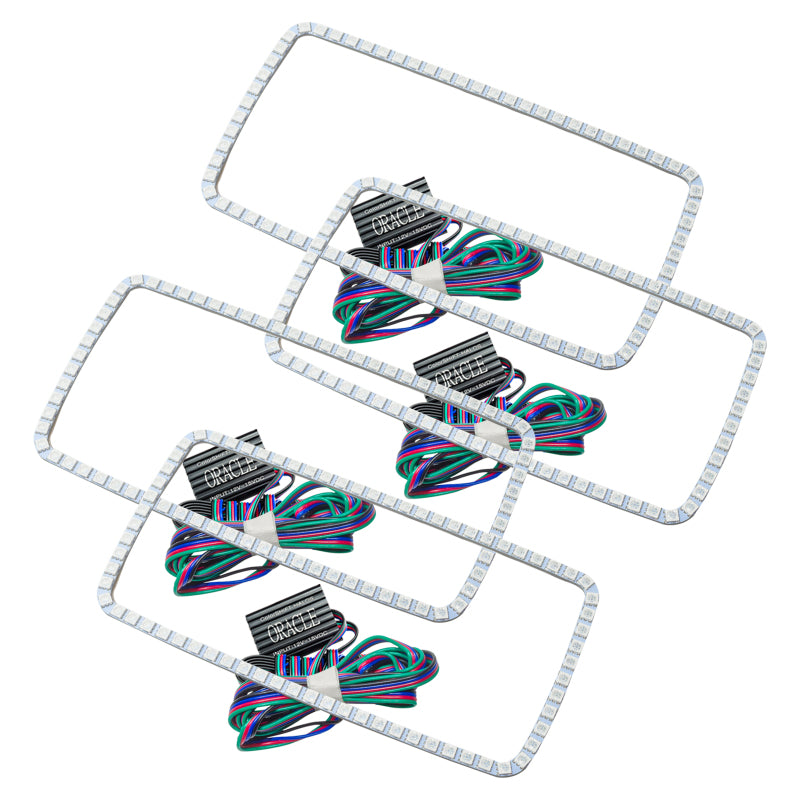 ORACLE Lighting Oracle GMC Sierra 07-13 Halo Kit (New Square Ring Design) - ColorSHIFT w/o Controller 2629-334 2629-334 Photo - Primary