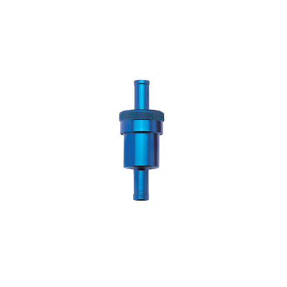 Russell Performance Blue Street Fuel Filter (3in Length 1-1/8in diameter 3/8in inlet/outlet) 645140 645140 Photo - Primary