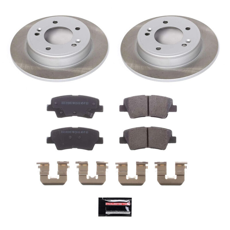 PowerStop Power Stop 17-23 Kia Soul Rear Semi-Coated Rotor Kit SC6501 SC6501 Photo - Primary