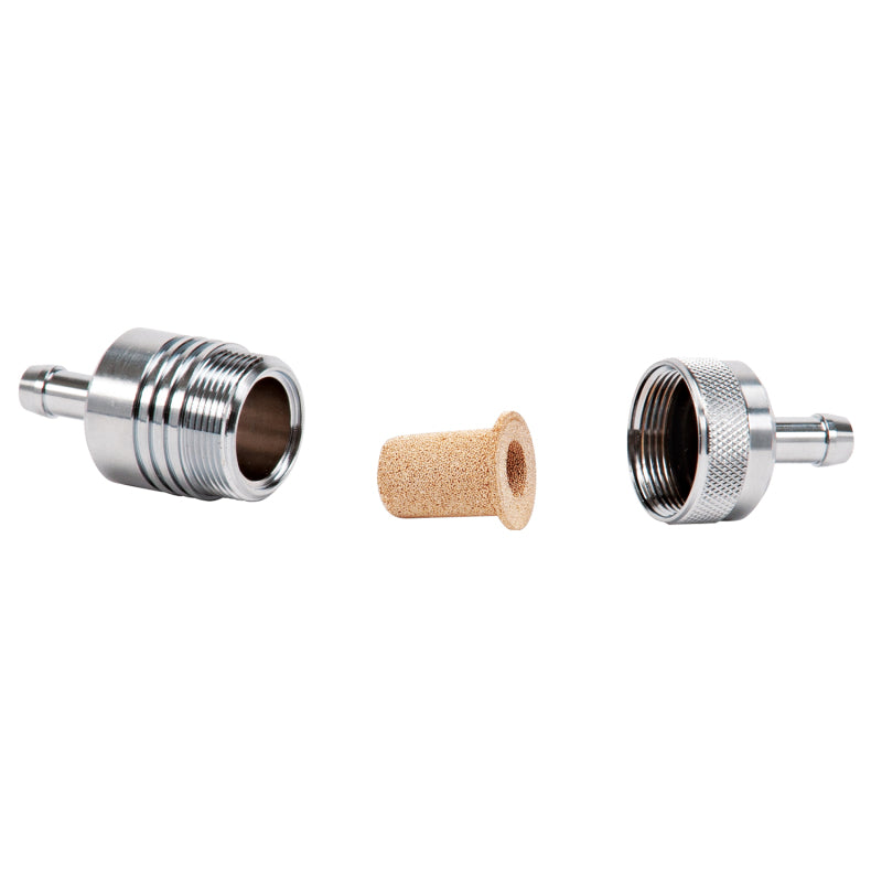 Russell 5/16 Inch Aluminum Street Fuel Filter (Chrome Finish) 645060 Photo - out of package