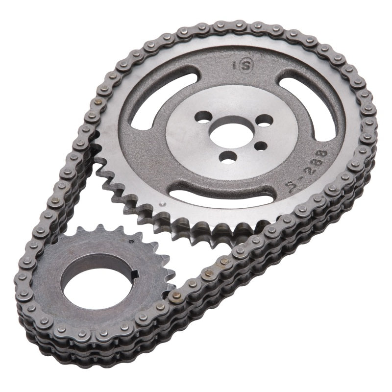 Edelbrock Timing Chain and gear Set SBC Sng/Keyway 7802 Photo - Unmounted