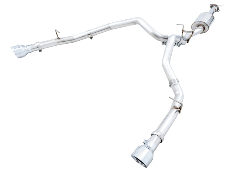 AWE Tuning 19-21 RAM 1500 5.7L (w/Cutouts) 0FG Dual Rear Exit Cat-Back Exhaust - Chrome Silver Tips 3015-32005 3015-32005 Photo - Primary