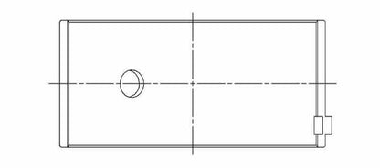 ACL Mitsubishi 4 3.2L(4M41T) 1999-on Race Series Engine Connecting Rod Bearing Set 4B1800H-STD 4B1800H-STD Technical Drawing