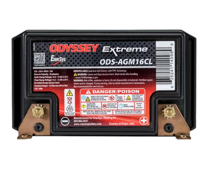 Odyssey Battery Powersport Extreme AGM Battery (PC625) ODS-AGM16CL ODS-AGM16CL User 1