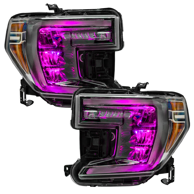 ORACLE Lighting Oracle 19-21 Silverado/Sierra 1500 RGB Demon Eye Headlight Upgrade Kit - ColorSHIFT w/o Controller 1440-334 1440-334 User 8