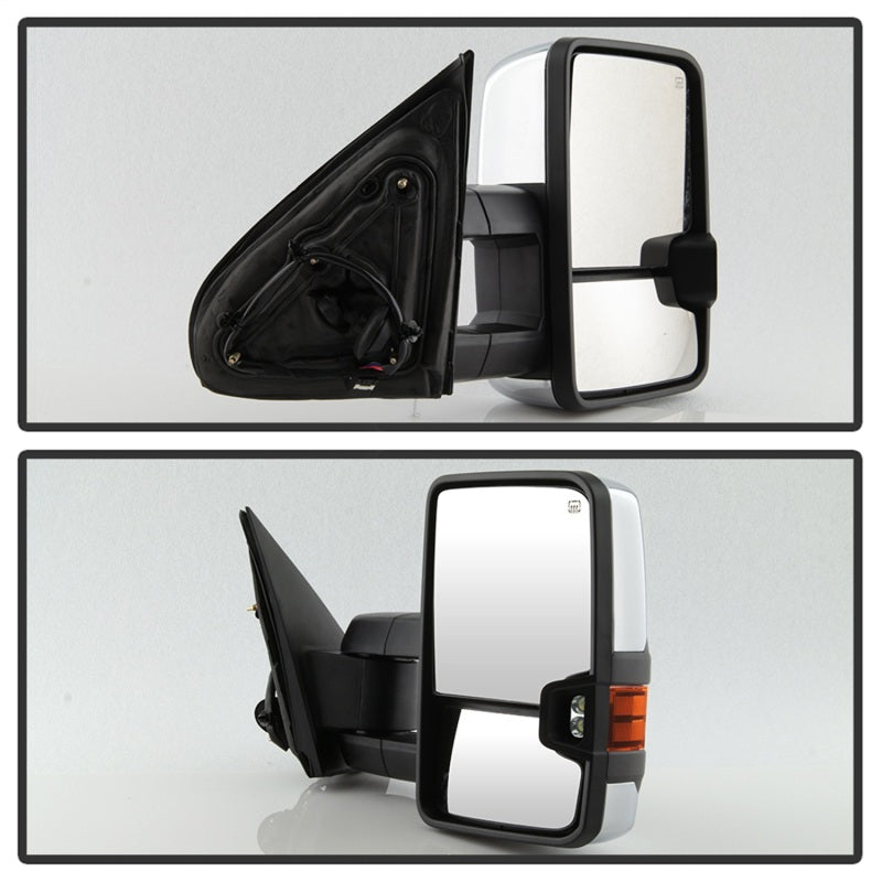 SPYDER xTune Chevy Silverado 14-16 Heated Amber LED Signal Mirror Chrome MIR-CSIL14S-G3C-PWH-AM-SET 9936777 9936777 Photo - Unmounted