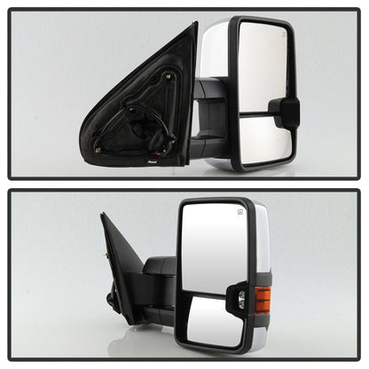 SPYDER xTune Chevy Silverado 14-16 Heated Amber LED Signal Mirror Chrome MIR-CSIL14S-G3C-PWH-AM-SET 9936777 9936777 Photo - Unmounted