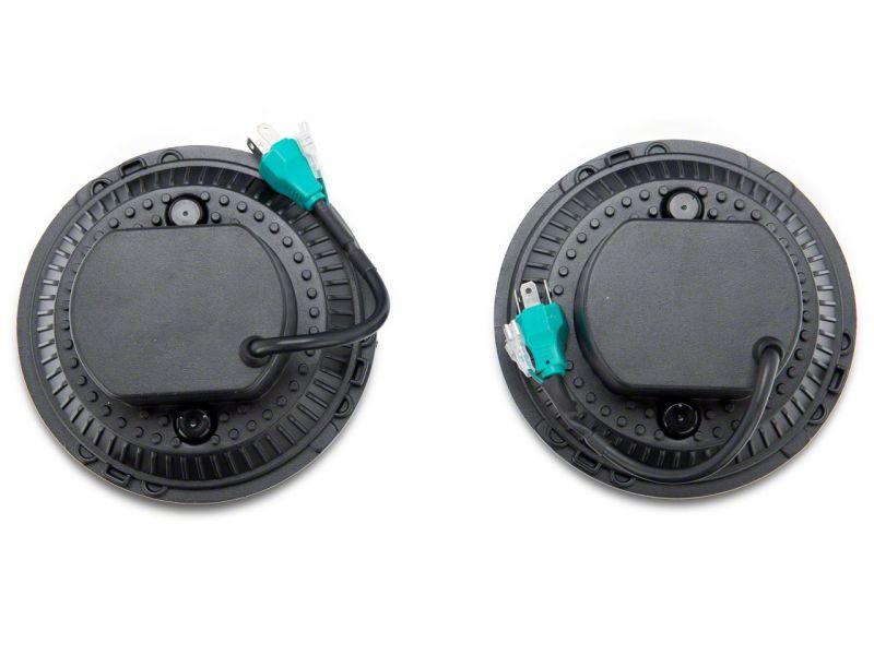 Raxiom 07-18 Jeep Wrangler JK Axial Series 7-In Dragon Eye LED Headlights- Blk Housing (Clear Lens) J167194 J167194 Photo - Close Up