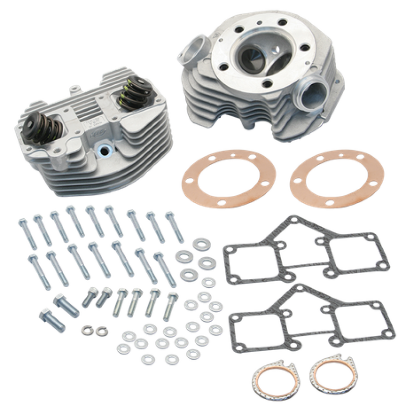 S&S Cycle 66-78 BT Super Stock Stock Bore O-Ring Style Single Plug Cylinder Head Kit 90-1496