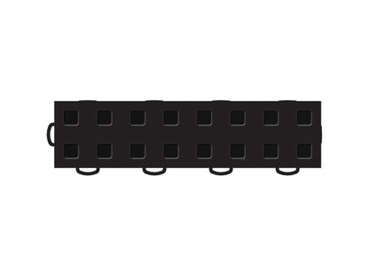 WeatherTech TechFloor - 3in X 12in Tiles(Left Loop) - Black/Black **Order in Qtys of 10 51T312LL BK-BK 51T312LL BK-BK Photo - Primary