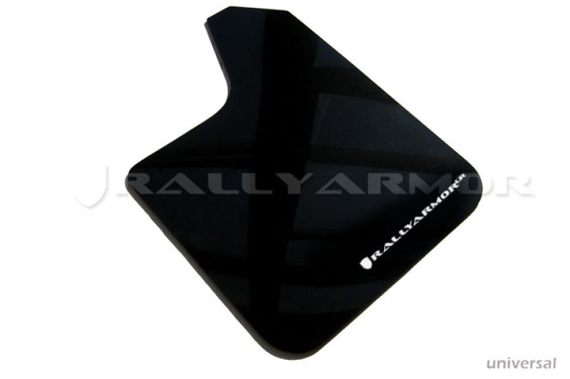 Rally Armor Universal UR Mud flap White logo 0LKZ5 MF12-UR-BLK/WH Photo - Primary