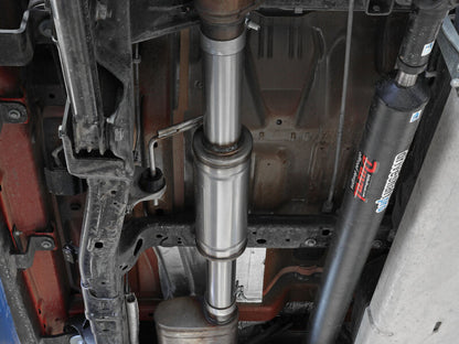 aFe Vulcan Series 3in T304 Stainless Steel Muffler Upgrade Pipe (Use w/ PN 49-48083-B/P) 49C38097 49C38097 Photo - Mounted