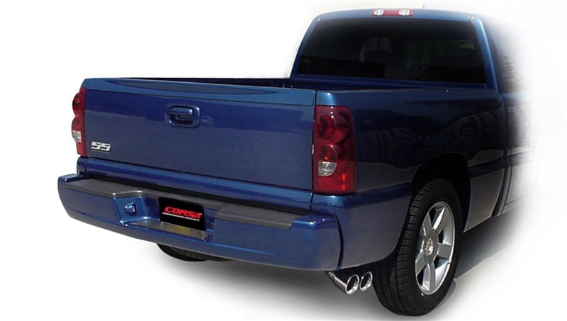 Corsa Performance 03-06 Chevrolet Silverado Short Bed SS 6.0L V8 Polished Sport Cat-Back 14279 Photo - Mounted