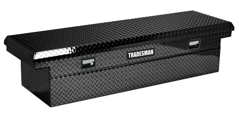 Tradesman Aluminum Economy Cross Bed Low-Profile Truck Tool Box (60in.) - Black 7111002LP